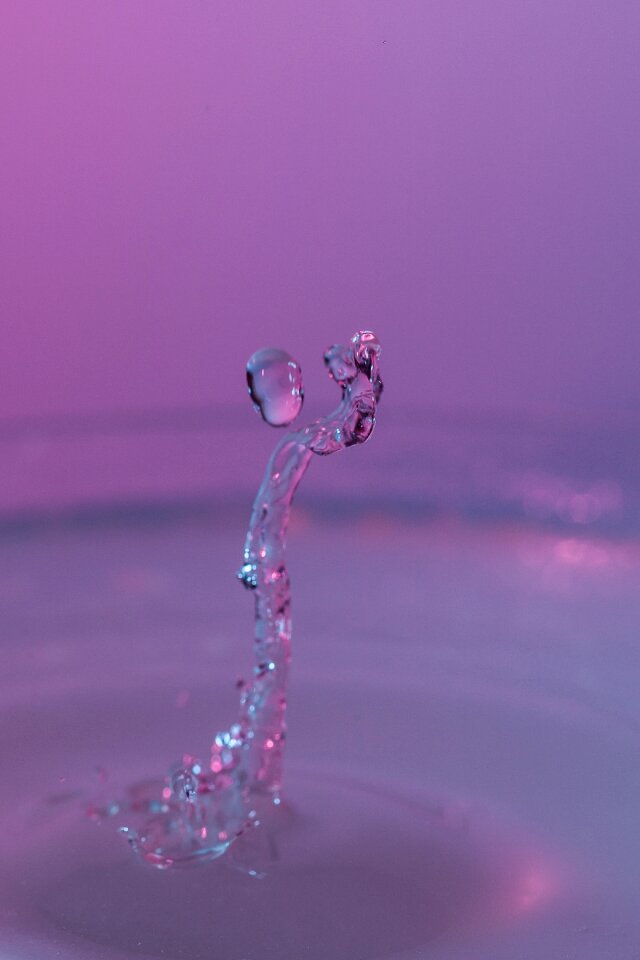 Drop of water figure sculpture