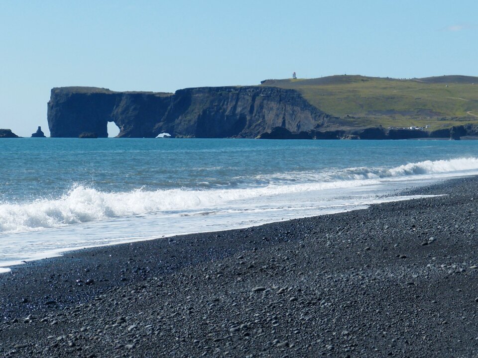 Basalt cliff rock photo