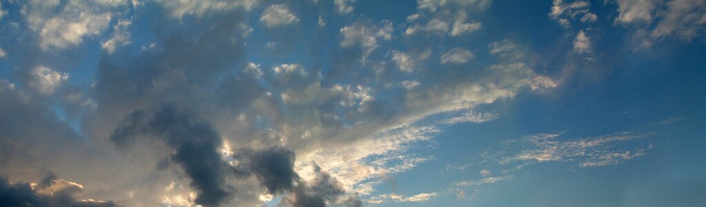 Blue clouds sky sky clouds photo