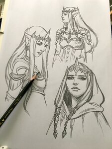 Hand-painted character Free photos