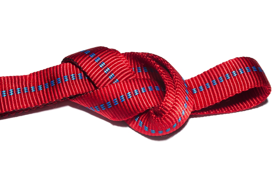 Red hose band isolated