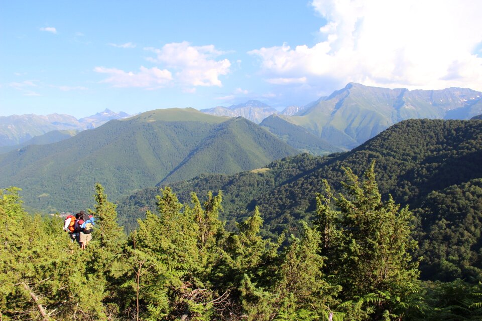 Hiking mountain landscape