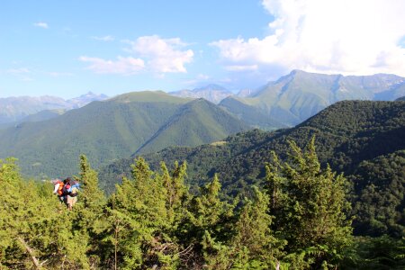 Hiking mountain landscape