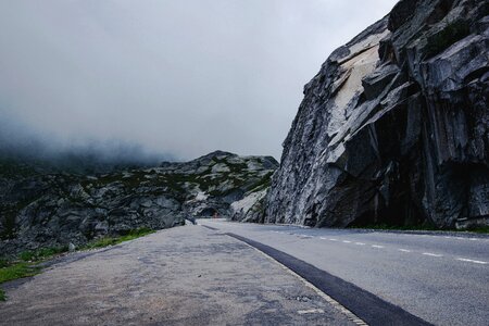 Gloomy landscape clouds