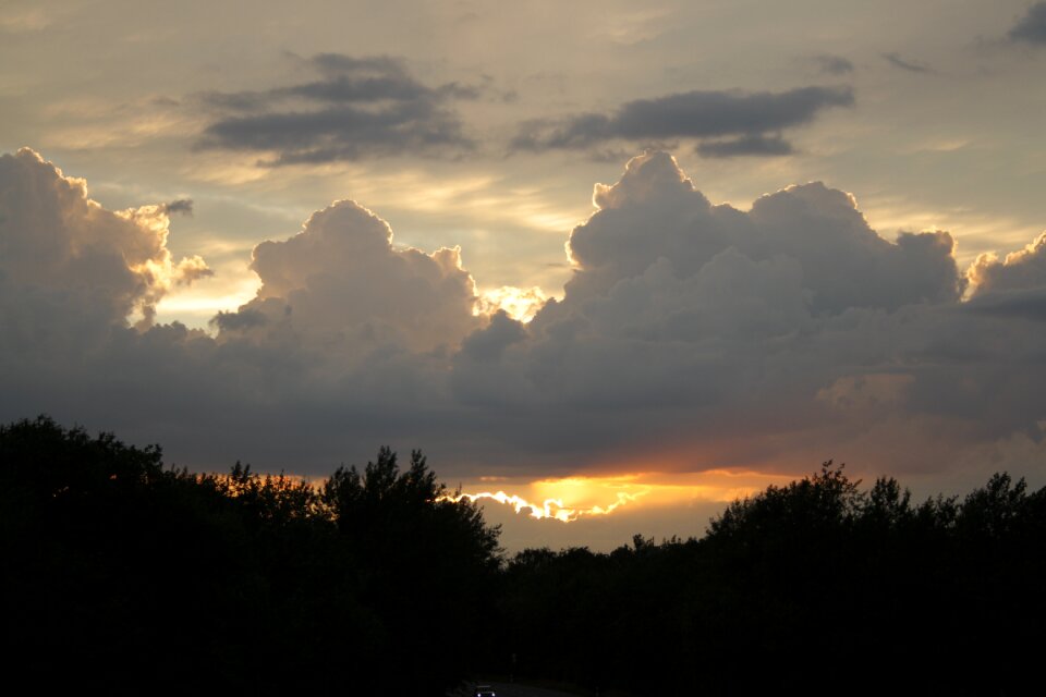 Evening sky sunset twilight photo