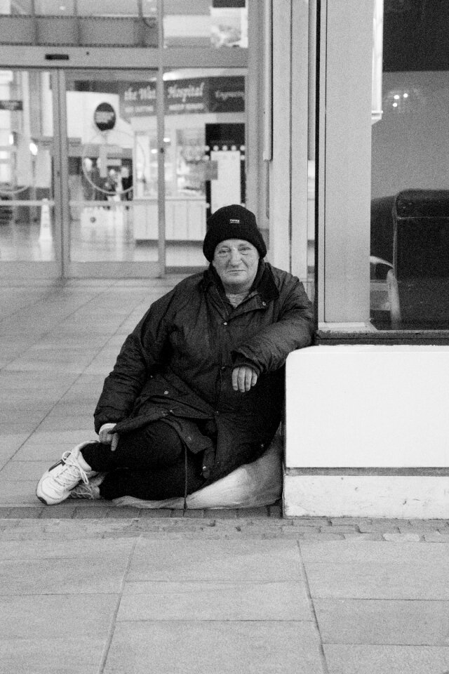 Homelessness female sadness