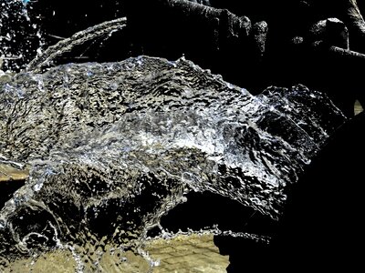 Water feature gargoyle clear