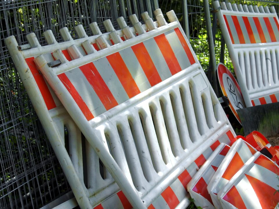 Attention demarcation construction work