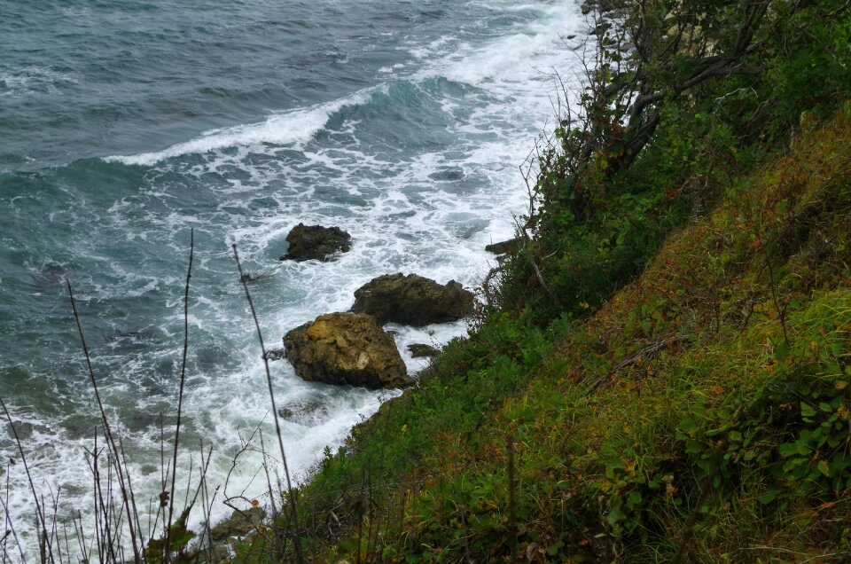 High bank landscape nature