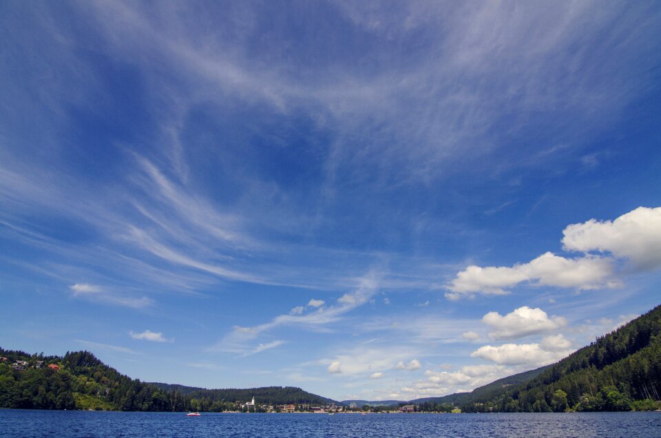 Blue summer sky