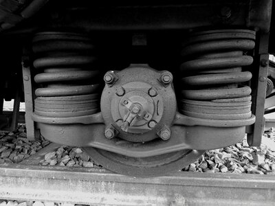 Railway rail traffic railroad track photo