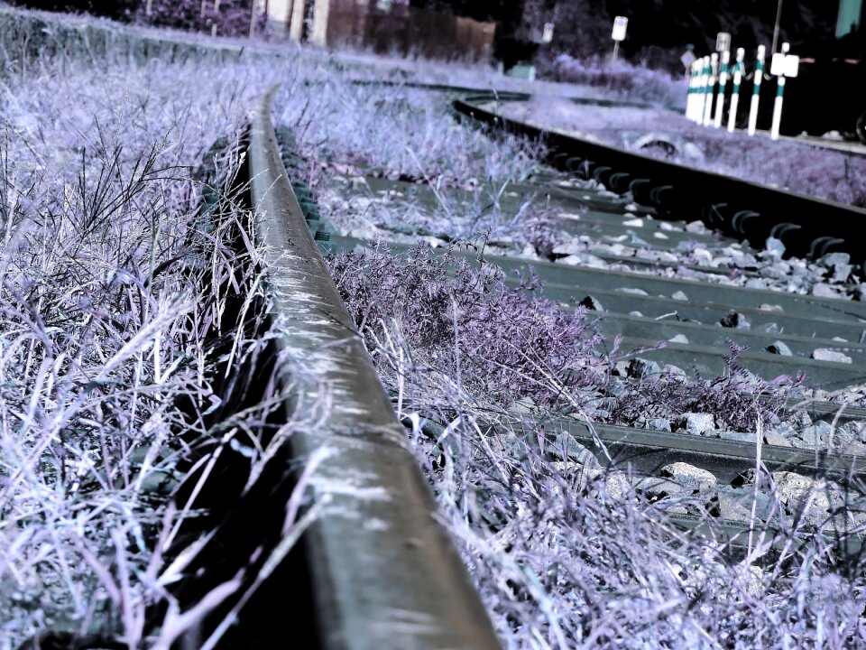 Railway rail traffic railroad track