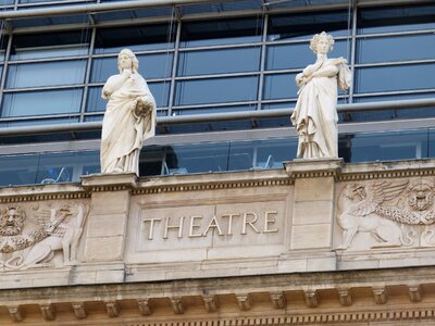 Theater figure sculpture