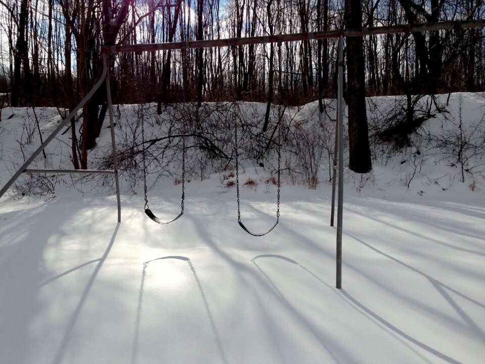 Cold playground park