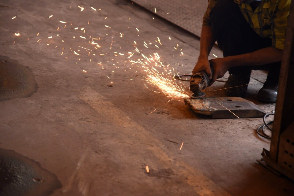 Technology production iron granding