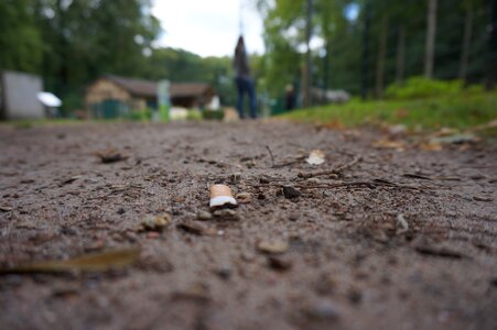 Nicotine rubbish pollution