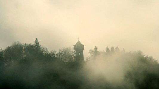 Building haze autumn