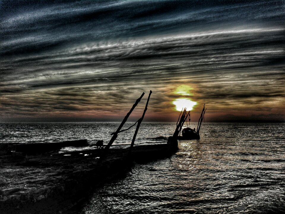 Abendstimmung sunset sea vacations