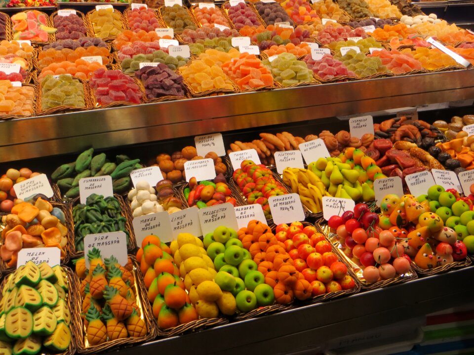 Fruits colors food