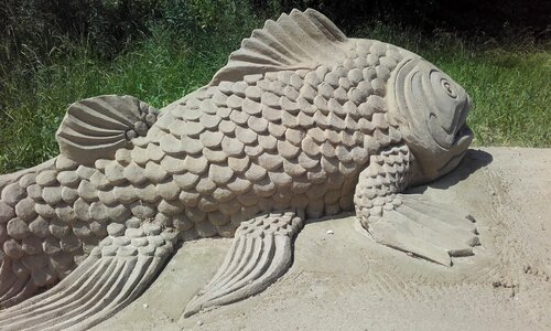 Sand sculptures work of art creative sculpture