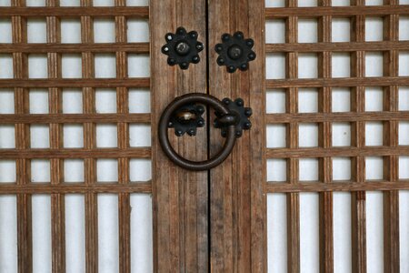 Korean traditional knocker the doors live