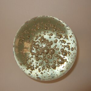 Bubble paperweight glass photo