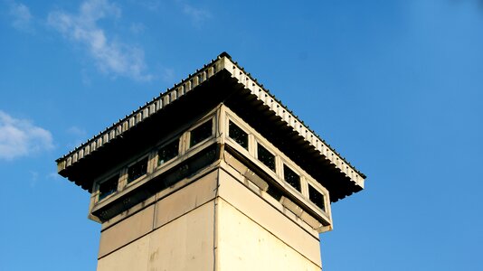 Watchtower outdoor blue sky