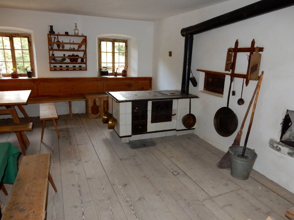 Farm museum oven stove pipe