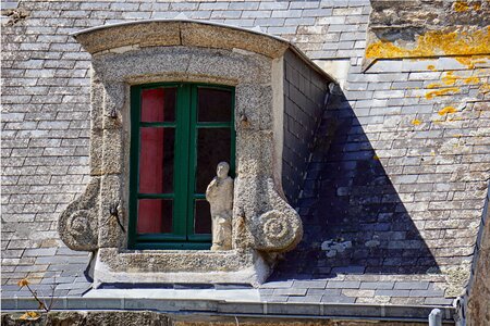Window stone carving village photo