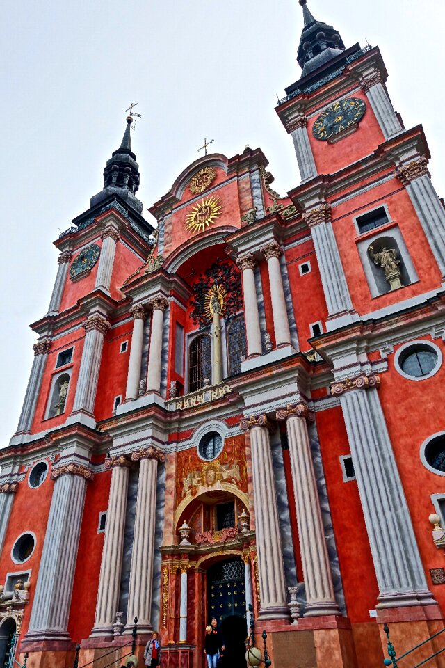 Facade ornate cathedral