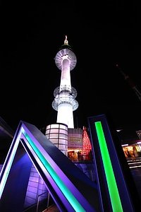 Namsan tower night view photo