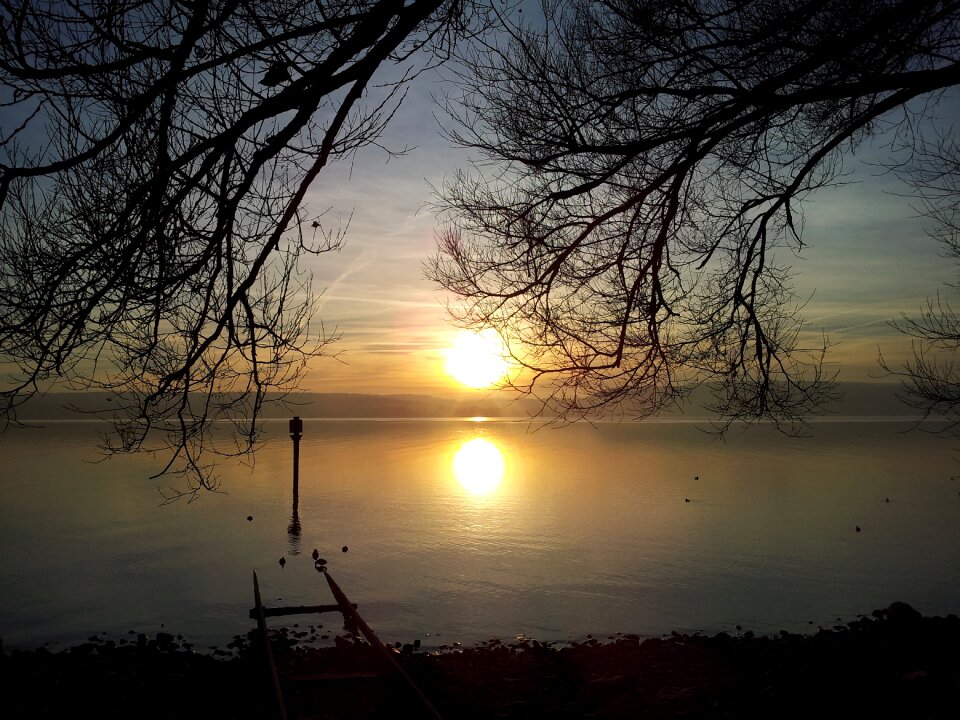 Lake constance sun sunset