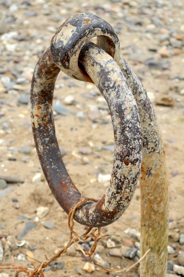 River anchor rust corrosion
