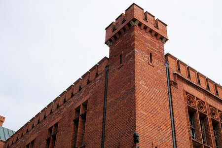 Facade kolobrzeg historic center