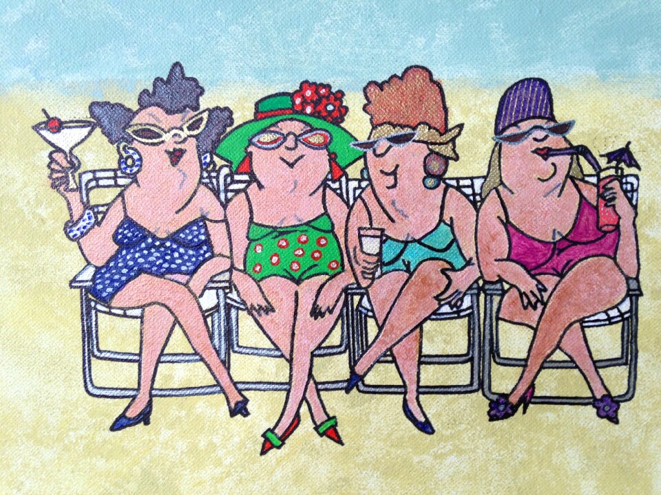 Painting art beach