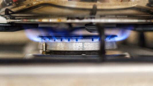 Cook gas flame hot photo