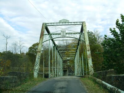 Historical green bridge photo