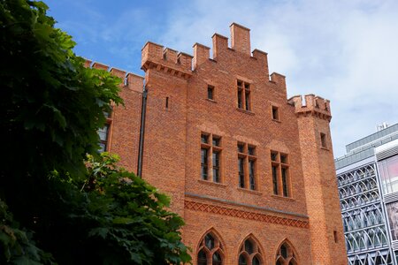 Facade kolobrzeg historic center