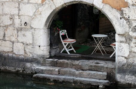 Water river stairs