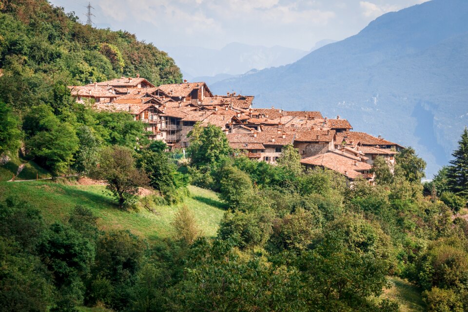 Bergdorf medieval village canale di tenno photo