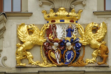 Bad muskau the palace coat of arms photo