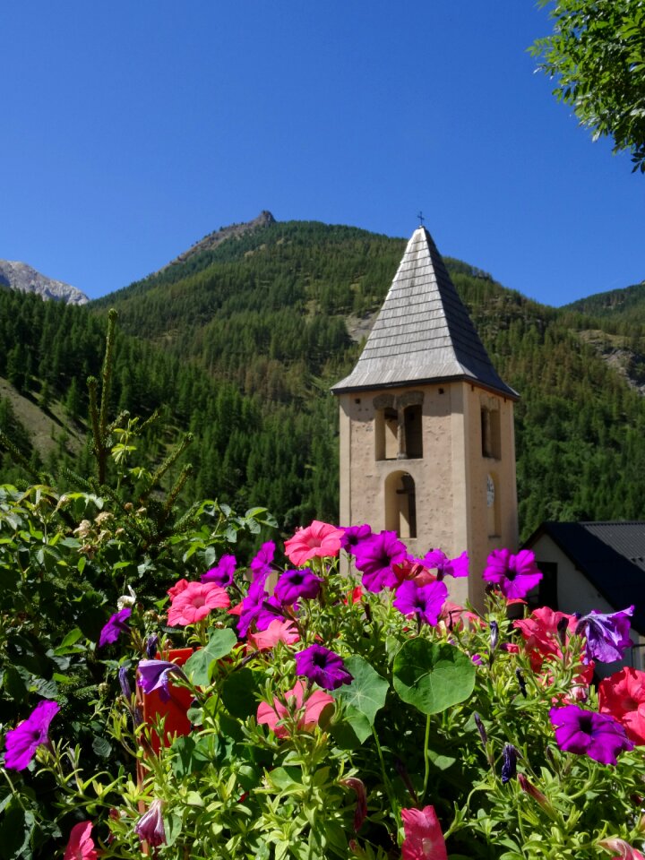 Mountain village alps mountain