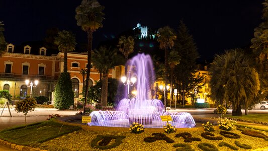 Lighting illuminated night photograph