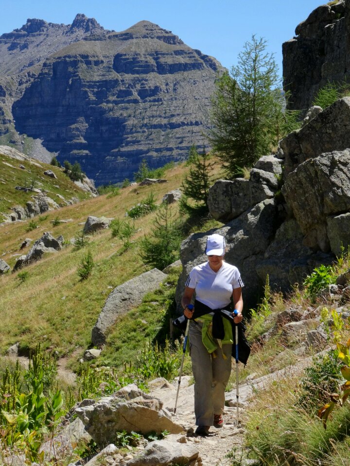 Spring hike walker france