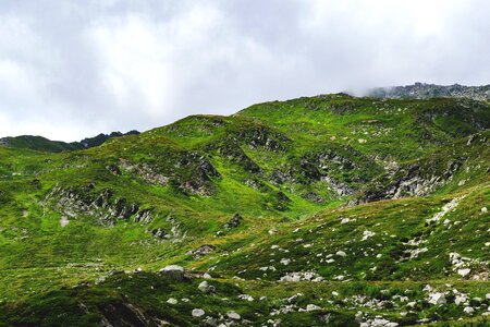 Alpine nature mountain landscape photo