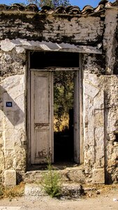 Abandoned ruins entrance