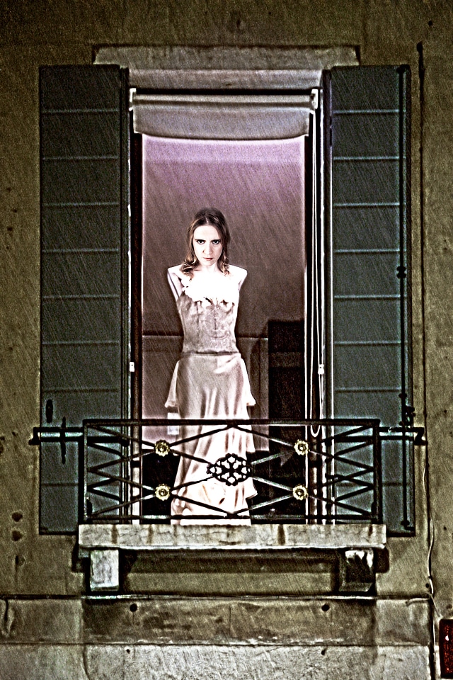 Creepy ghost balcony