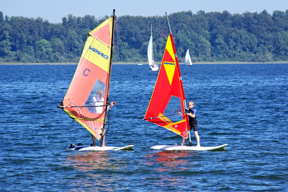 Leisure wind surfing water sports photo