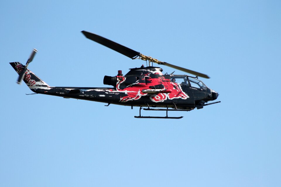 Aviation rotor blades red-bull