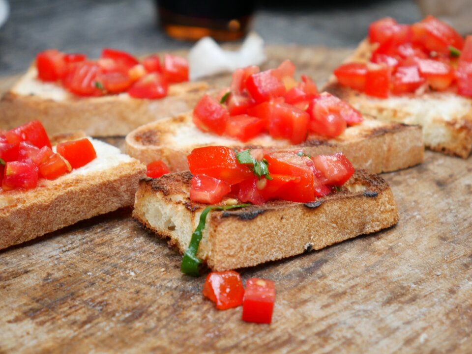 Grilled bread garlic